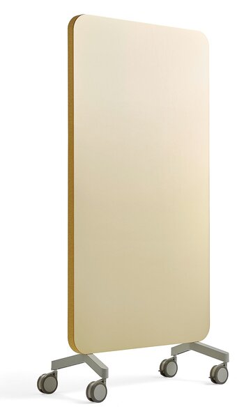 Tablica szklana MARY, dźwiękochłonna, 1000x1960 mm, żółty