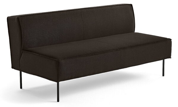 Sofa COPENHAGEN PLUS, 2-osobowa, tkanina, brązowy