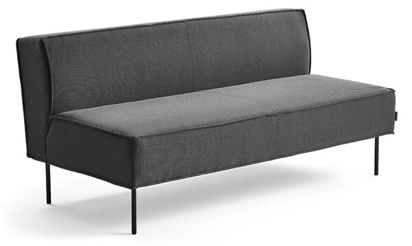 Sofa COPENHAGEN PLUS, 2-osobowa, tkanina, antracyt