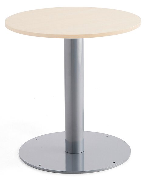 Stół ALVA na filarze, Ø700x720 mm, brzoza
