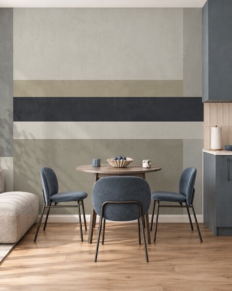 Fototapety Geometryczne bloki w odcieniach beżu i szarości z ciemnym paskiem, Fototapety 3D, Fototapety 3d geometryczna, w05890v1 : Uwalls.pl