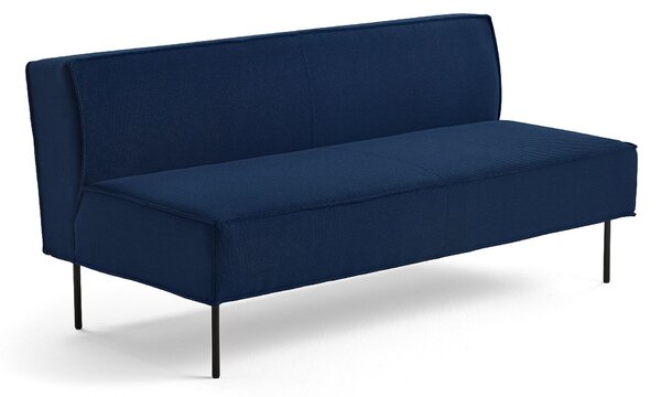 Sofa COPENHAGEN PLUS, 2-osobowa, tkanina, niebieski