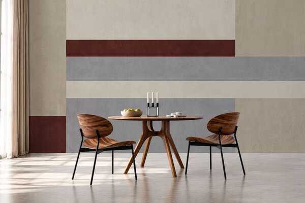 Fototapety Geometria abstrakcyjna z blokami w kolorach bordowym, szarym i beżowym, Fototapety 3D, Fototapety 3d geometryczna, w05890v2 : Uwalls.pl
