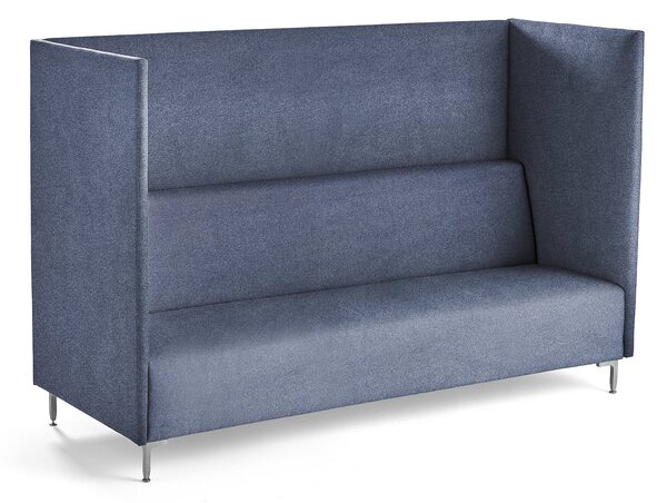Sofa z ekranami dźwiękochłonnymi HUSH, 3-osobowa, ciemnoniebieski