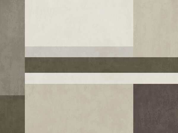 Fototapety Kompozycja geometryczna z blokami w kolorach oliwkowym, szarym i beżowym, Fototapety 3D, Fototapety 3d geometryczna, w05890v3 : Uwalls.pl
