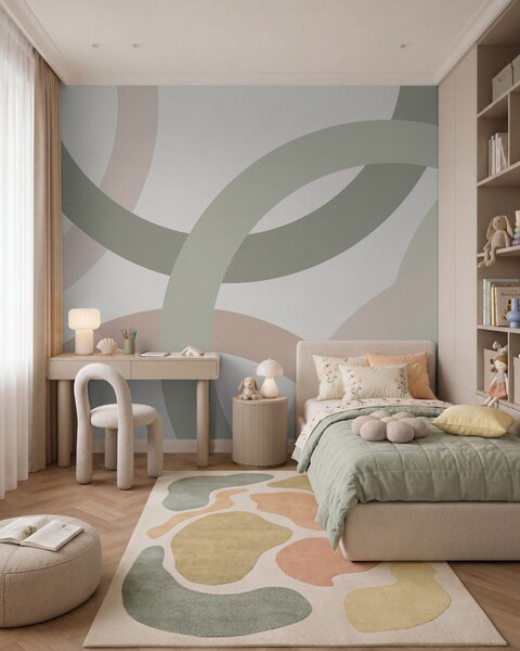 Fototapety Abstrakcja z okręgami, Fototapety Geometryczne, w05709 : Uwalls.pl