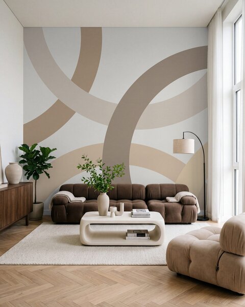 Fototapety Abstrakcja z okręgami, Fototapety Geometryczne, w05709v2 : Uwalls.pl