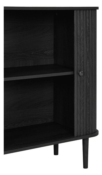 Czarna komoda z litego drewna sosnowego 80x87x40 cm Nikko – House Nordic