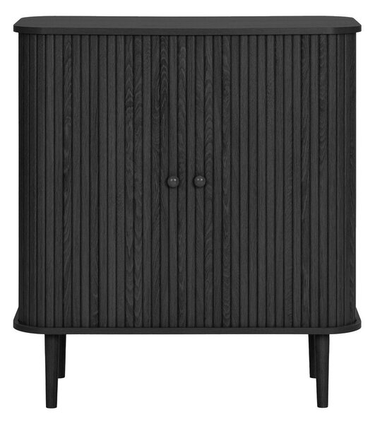 Czarna komoda z litego drewna sosnowego 80x87x40 cm Nikko – House Nordic