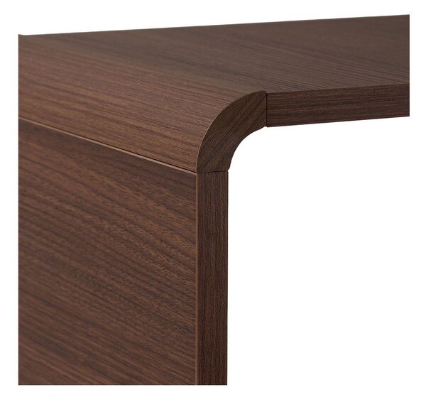Regał w dekorze orzecha w ciemnym naturalnym kolorze 78x153x34 cm Senza – Nordure