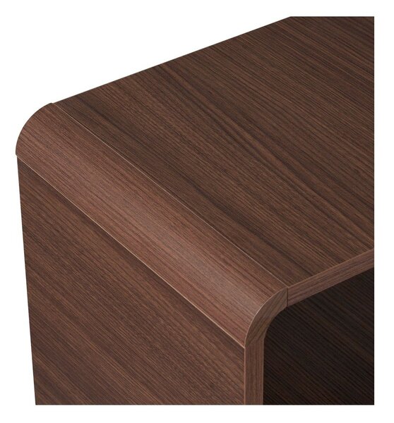 Regał w dekorze orzecha w ciemnym naturalnym kolorze 78x153x34 cm Senza – Nordure