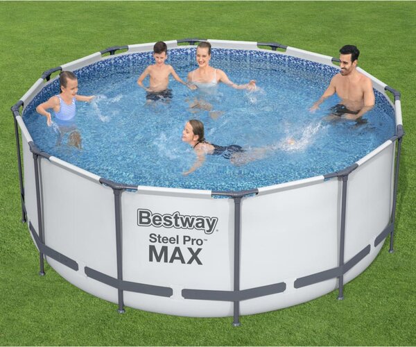Bestway Basen ogrodowy Steel Pro MAX z akcesoriami, okrągły, 366x122cm