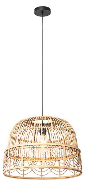 Orientalna lampa wisząca rattan 49 cm - Michelle Oswietlenie wewnetrzne