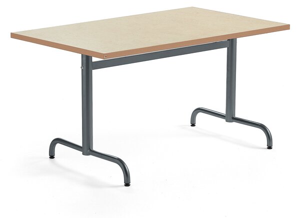 Stół PLURAL, 1200x800x720 mm, linoleum, beżowy, antracyt