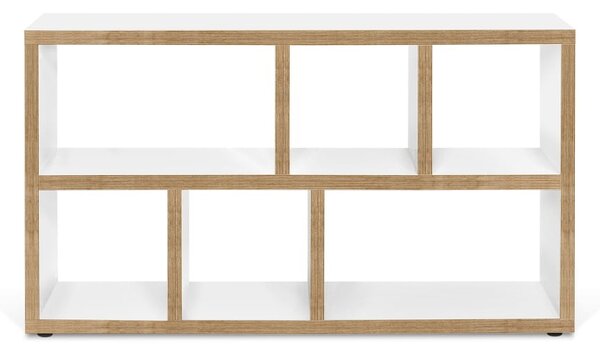 Biało-naturalny regał 150x83 cm Berlin – TemaHome