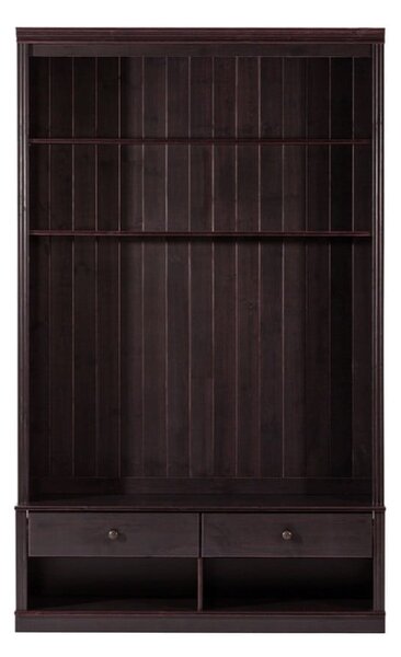 Brązowy zestaw pod TV z litego drewna sosnowego 140x223 cm Anita – Støraa
