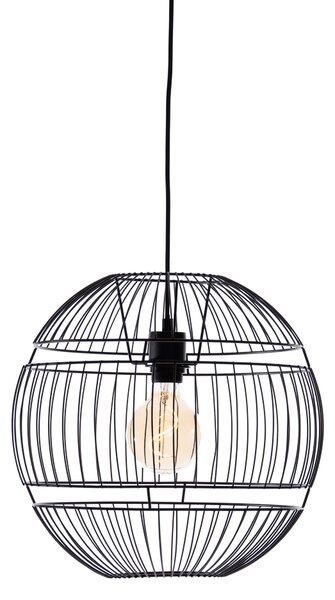 Nowoczesna lampa wisząca czarna 38 cm - Sphaera