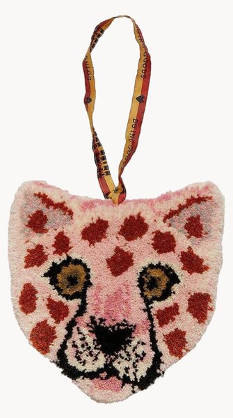 Dekoracja wisząca z wełny Pinky Leopard