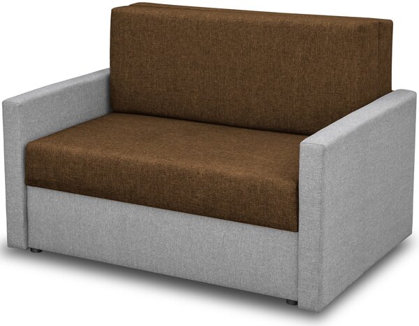 Sofa fotel amerykanka rozkładana Tedi 1 Szara/Brązowa