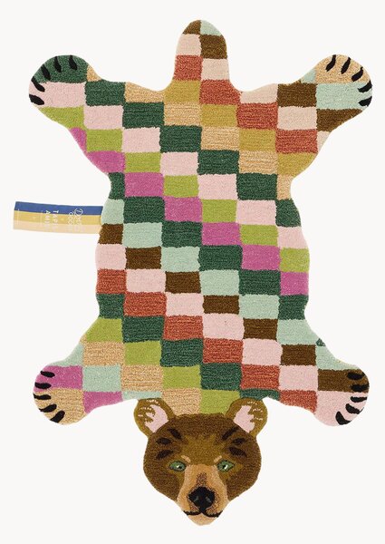 Ręcznie tuftowany dywan z wełny Madama Bear Small