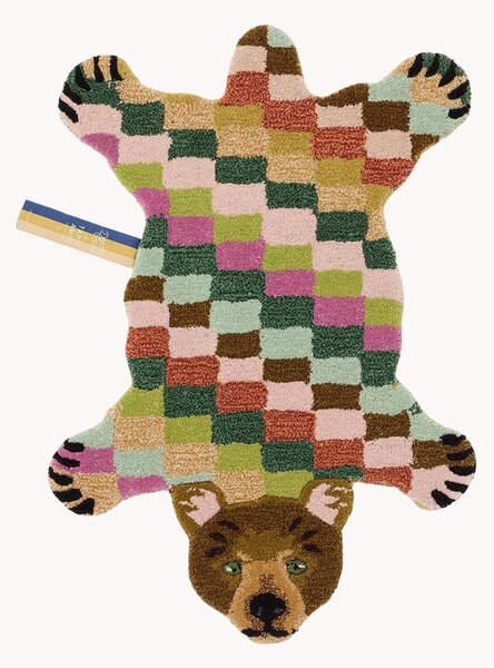Ręcznie tuftowany dywan z wełny Madama Bear Small