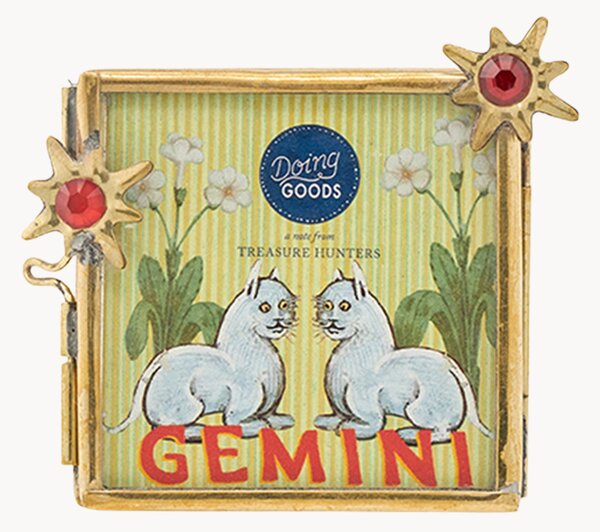 Oprawiony druk cyfrowy Zodiac Gemini