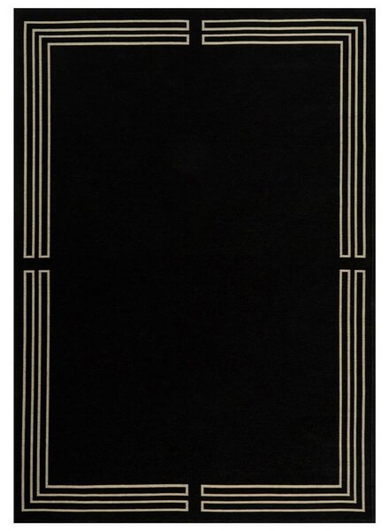 MebleMWM Dywan ROYAL Black | Łatwoczyszczący | Czarny