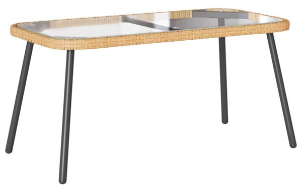 Stolik kawowy brązowy i czarny 90 x 45 x 43 cm