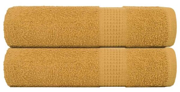 Ręczniki do rąk frogn 2 szt. złoty 50x100 cm 360 g/m²