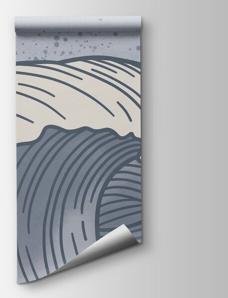 Fototapeta Rysunek przedstawiający fale na oceanie, Fototapety Natura, Popularne Fototapety, t00830v2 - Tapeko.pl