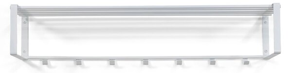 Biały metalowy wieszak ścienny z półką 100 cm Rex – Spinder Design