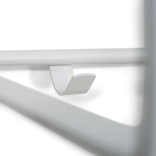 Biały metalowy wieszak ścienny z półką 100 cm Rex – Spinder Design