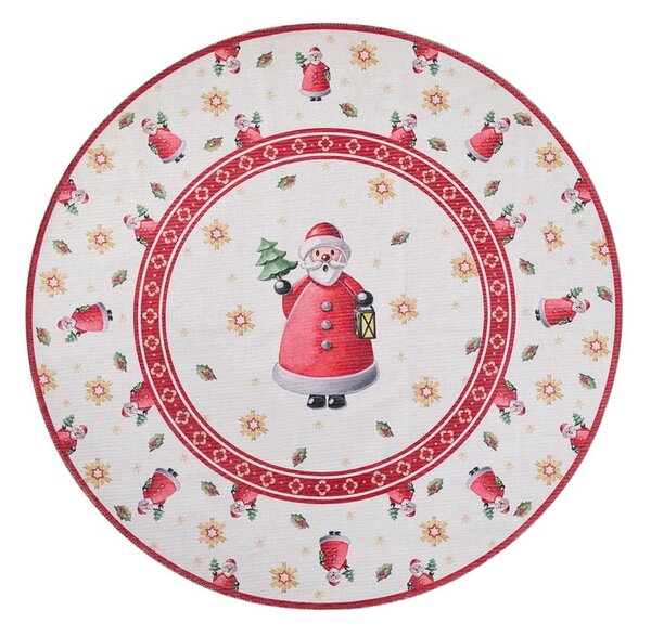 Czerwony okrągły dywan ze świątecznym motywem ø 160 cm Toy's Delight Santa Claus – Villeroy&Boch