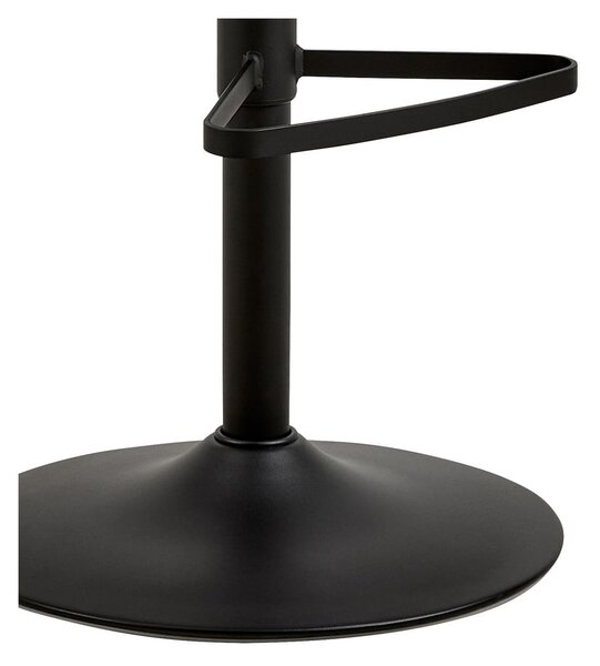 Beżowy hoker z regulowaną wysokością/z podłokietnikami (wysokość siedziska 85 cm) Eddie – Actona