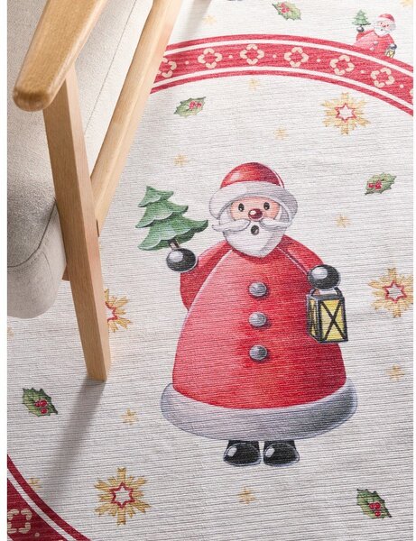 Czerwony okrągły dywan ze świątecznym motywem ø 160 cm Toy's Delight Santa Claus – Villeroy&Boch