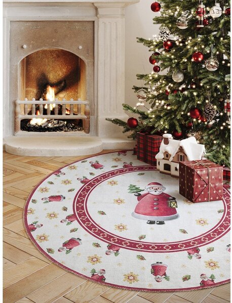 Czerwony okrągły dywan ze świątecznym motywem ø 160 cm Toy's Delight Santa Claus – Villeroy&Boch