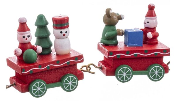 Drewniana figurka świąteczna (wysokość 7,5 cm) Locomotive – Casa Selección