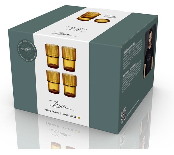 Szklanki zestaw 4 szt. 380 ml Kusintha – Bitz