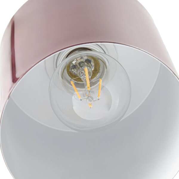 Lampa wisząca Ovelia Lindby, możliwość ściemniania, czerwony, salon / jadalnia, metal, nowoczesny
