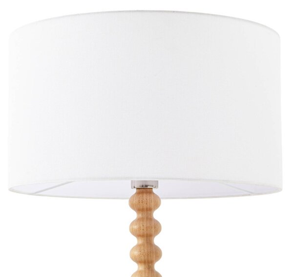 Lampa stojąca Karlie Lucande, jasne drewno, drewno