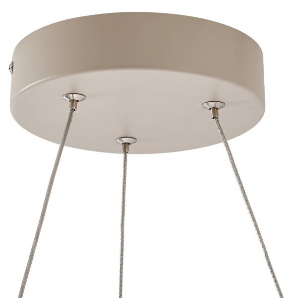 Lampa wisząca Thelma Lucande, możliwość ściemniania, jasne drewno, salon / jadalnia, tworzywo sztuczne, nowoczesny