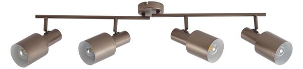 Lampy sufitowe Lindby, Ovelia, ściemnialny, brąz rdzawy, salon, metal, nowoczesny