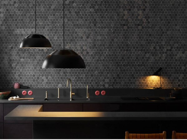 Lampa Wisząca Louis Poulsen, czarny, jadalnia, aluminium