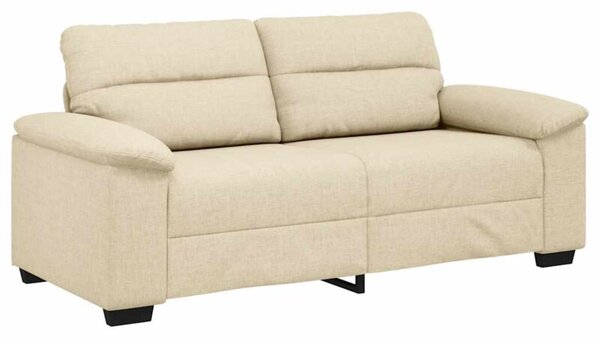 Sofa 2-osobowa, kremowa, 180x81x84 cm, tkaninÄ