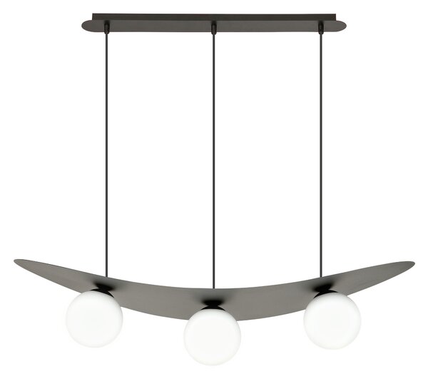 AURA 3 OPAL 1301/3 nowoczesna lampa wisząca metalowa klosze kule