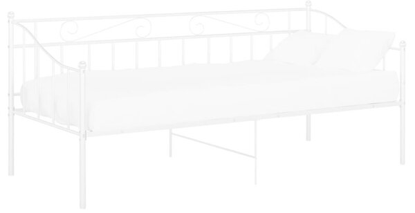 Rama sofy, biała, metalowa, 90x200 cm