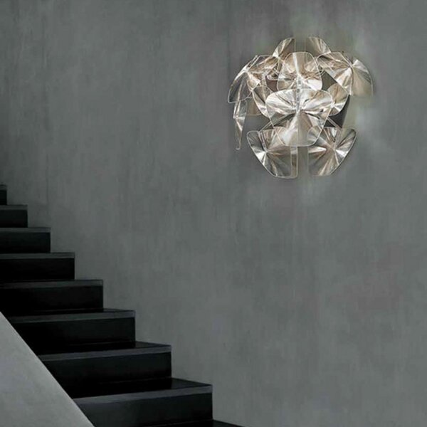 Lampa Ścienna Luceplan, Hope, ściemnialny, transparentny, salon, tworzywo sztuczne, design