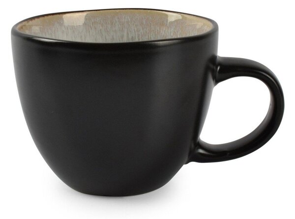 Czarny/beżowy kamionkowy kubek 420 ml Lunar – Salt&Pepper