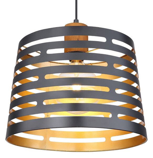 Globo Lampa wisząca Ablona, możliwość ściemniania, czarny, salon / jadalnia, metal, nowoczesny