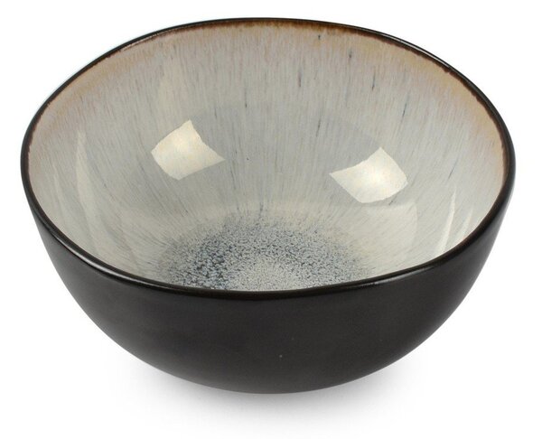 Czarna/beżowa kamionkowa miska 390 ml Lunar – Salt&Pepper